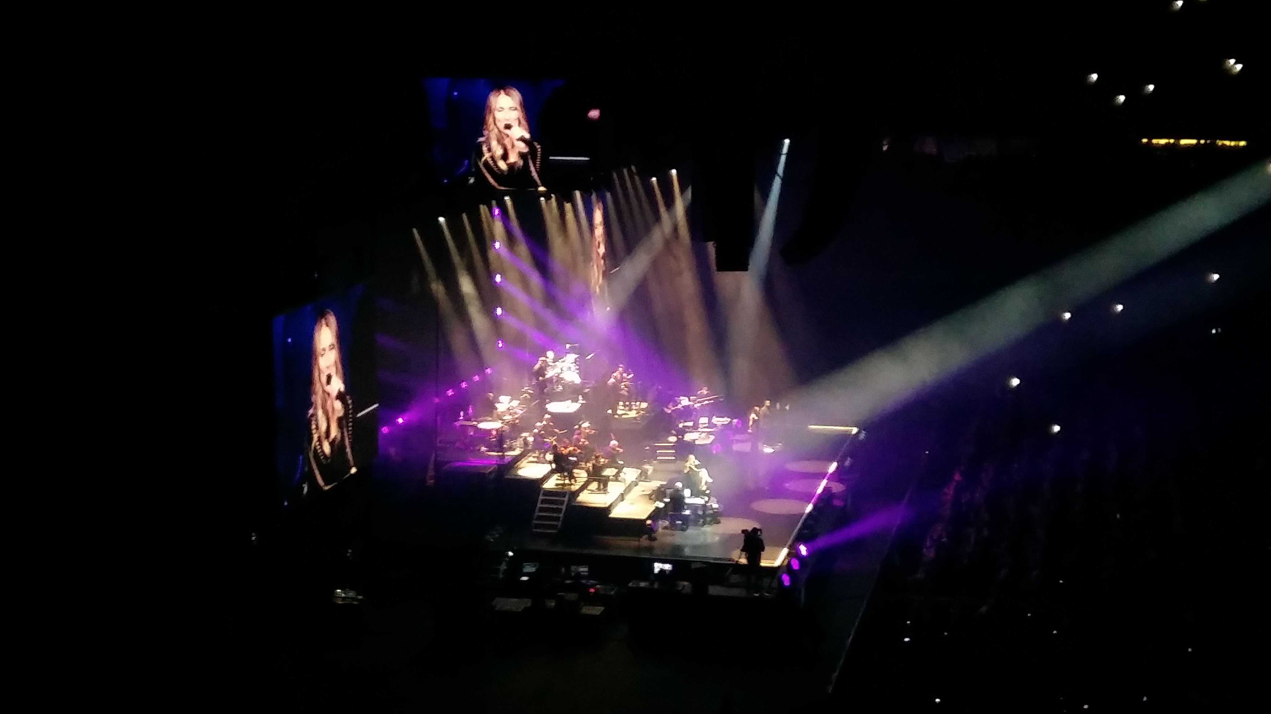 Celine Dion på scen 17 juni 2017.